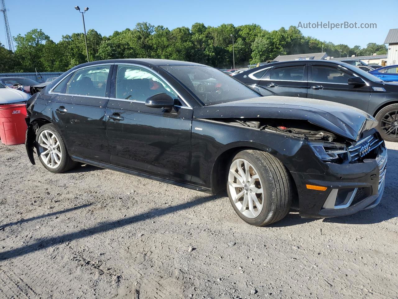 2019 Audi A4 Premium Plus Black vin: WAUENAF42KA008120