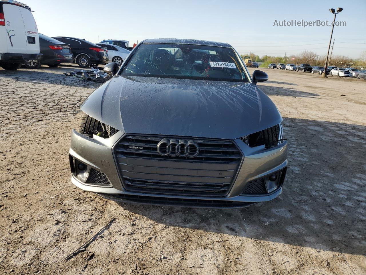 2019 Audi A4 Premium Plus Gray vin: WAUENAF42KN012659