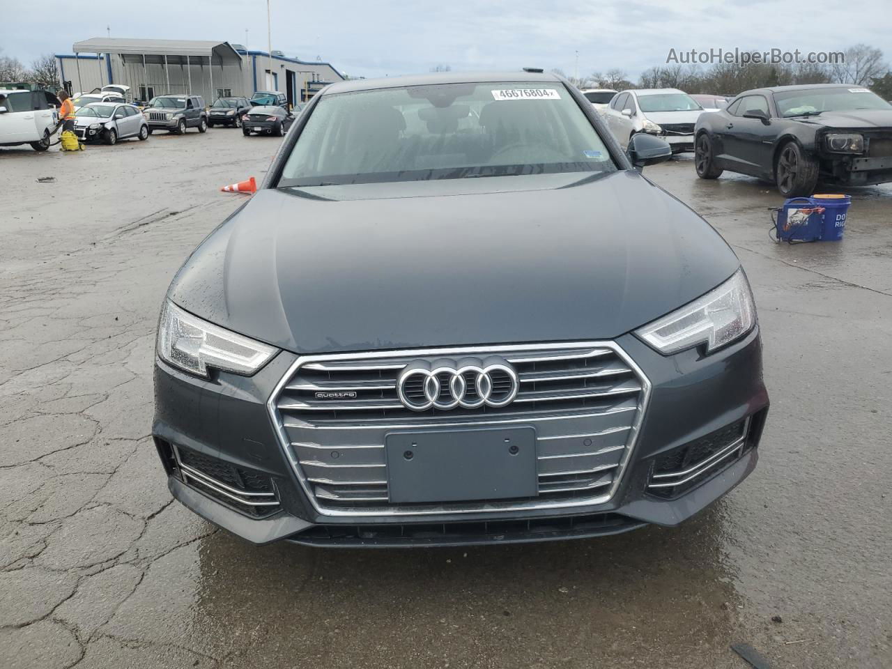 2017 Audi A4 Premium Plus Gray vin: WAUENAF43HN002201