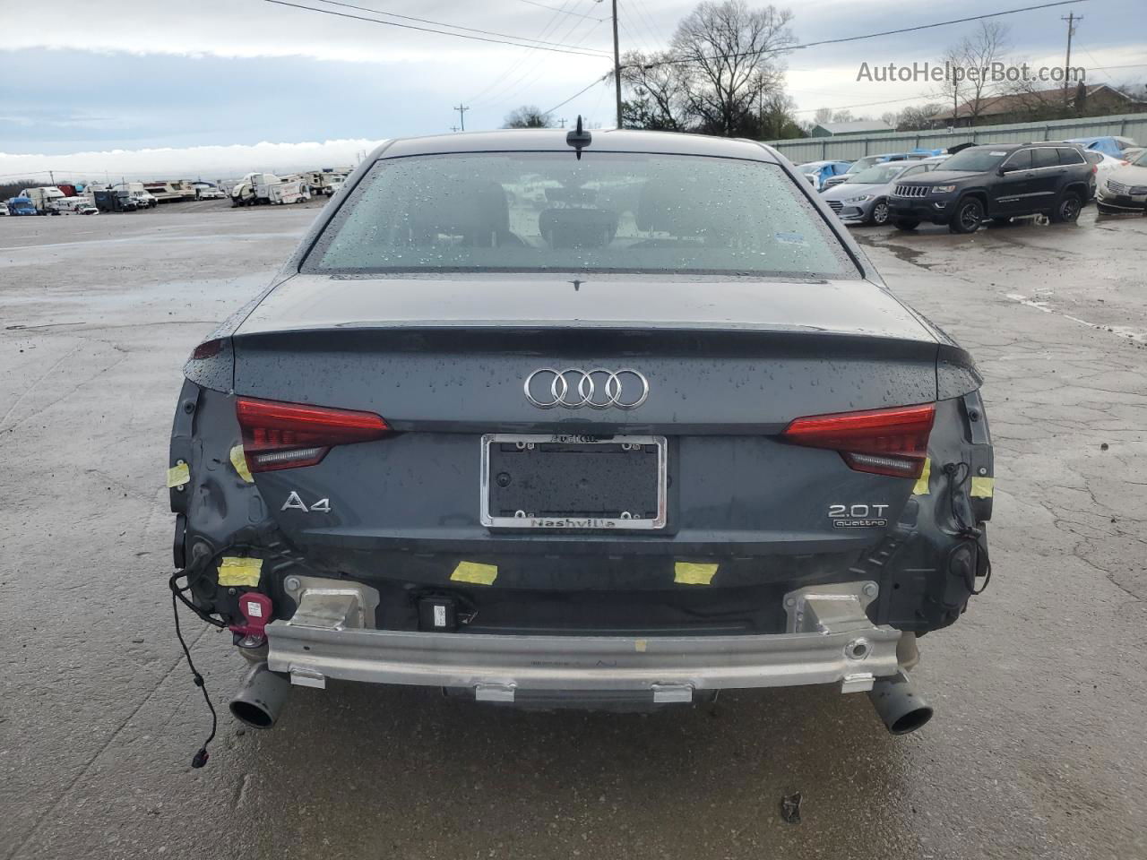 2017 Audi A4 Premium Plus Gray vin: WAUENAF43HN002201