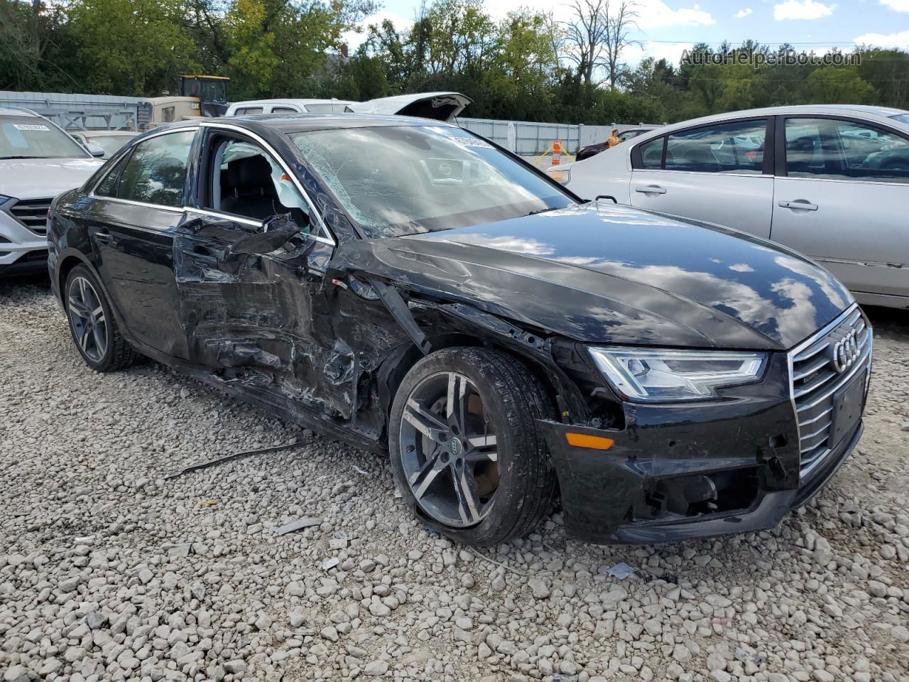 2017 Audi A4 Premium Plus Black vin: WAUENAF43HN006958