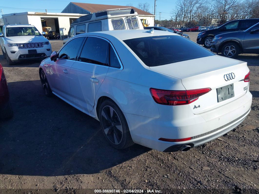 2017 Audi A4 2.0t Premium White vin: WAUENAF43HN012212