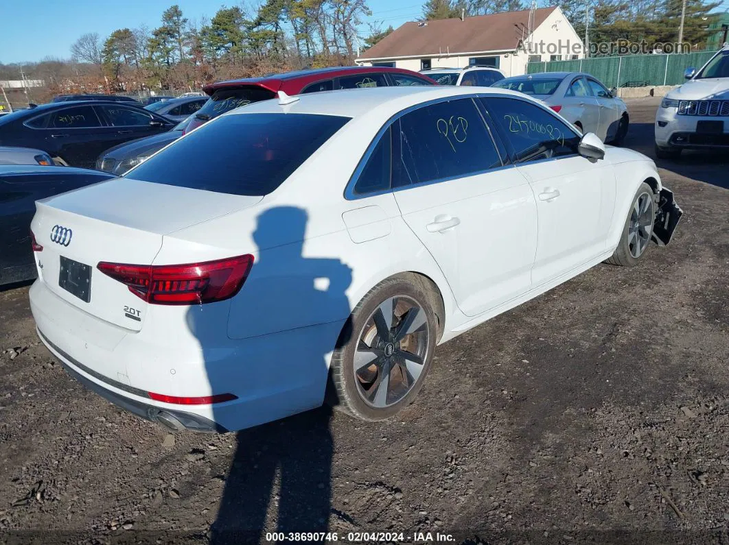 2017 Audi A4 2.0t Premium White vin: WAUENAF43HN012212