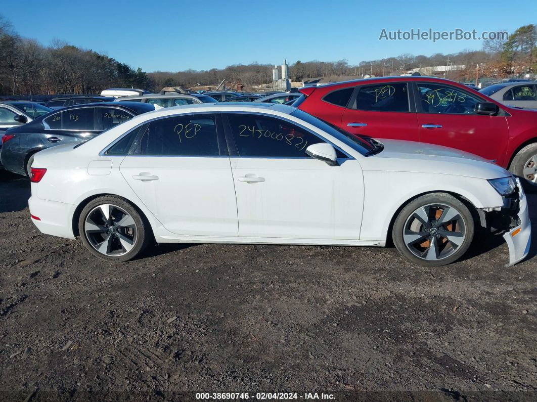 2017 Audi A4 2.0t Premium White vin: WAUENAF43HN012212