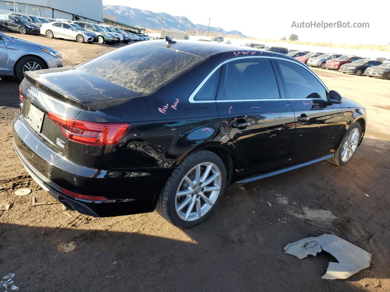 2017 Audi A4 Premium Plus Black vin: WAUENAF43HN012694