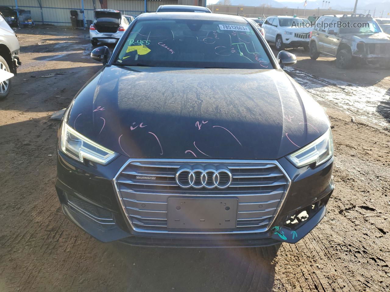 2017 Audi A4 Premium Plus Black vin: WAUENAF43HN012694