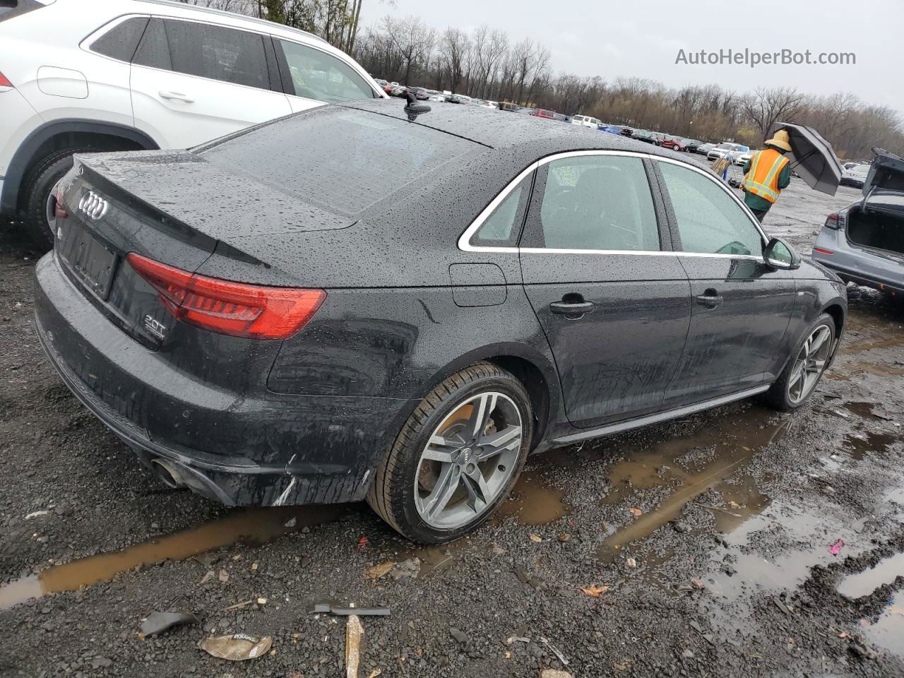 2017 Audi A4 Premium Plus Черный vin: WAUENAF43HN013098