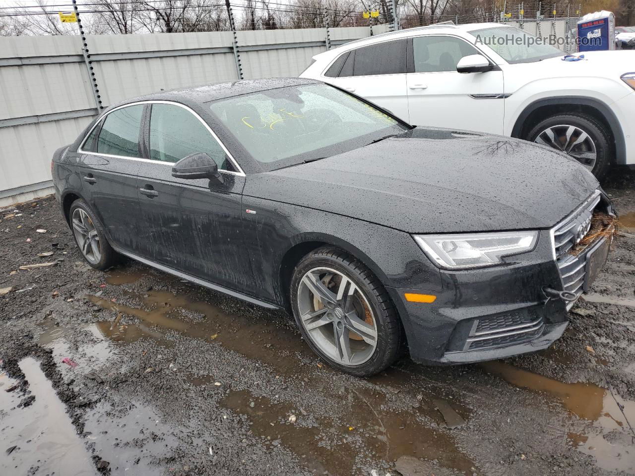 2017 Audi A4 Premium Plus Черный vin: WAUENAF43HN013098