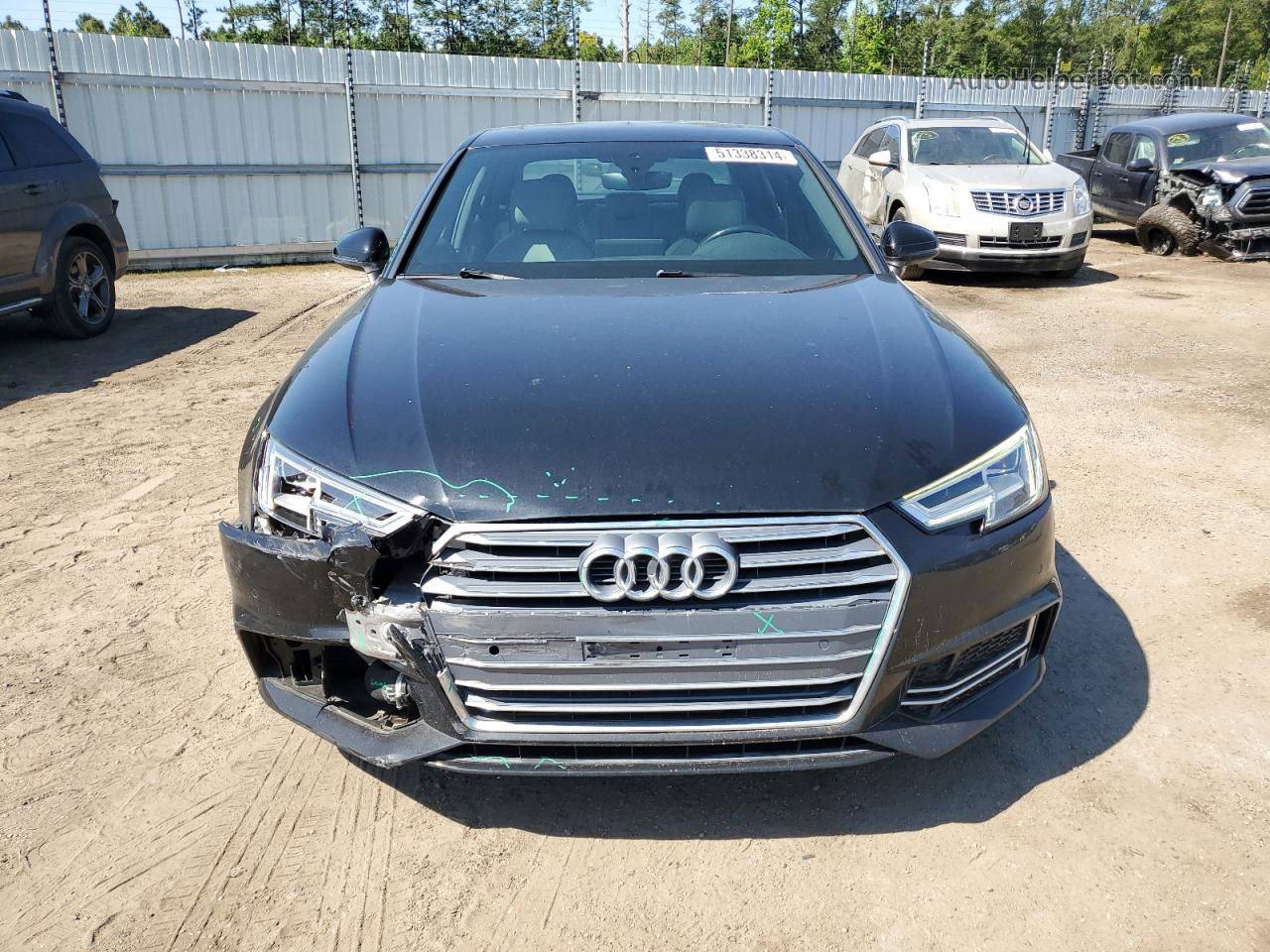 2017 Audi A4 Premium Plus Black vin: WAUENAF43HN041080