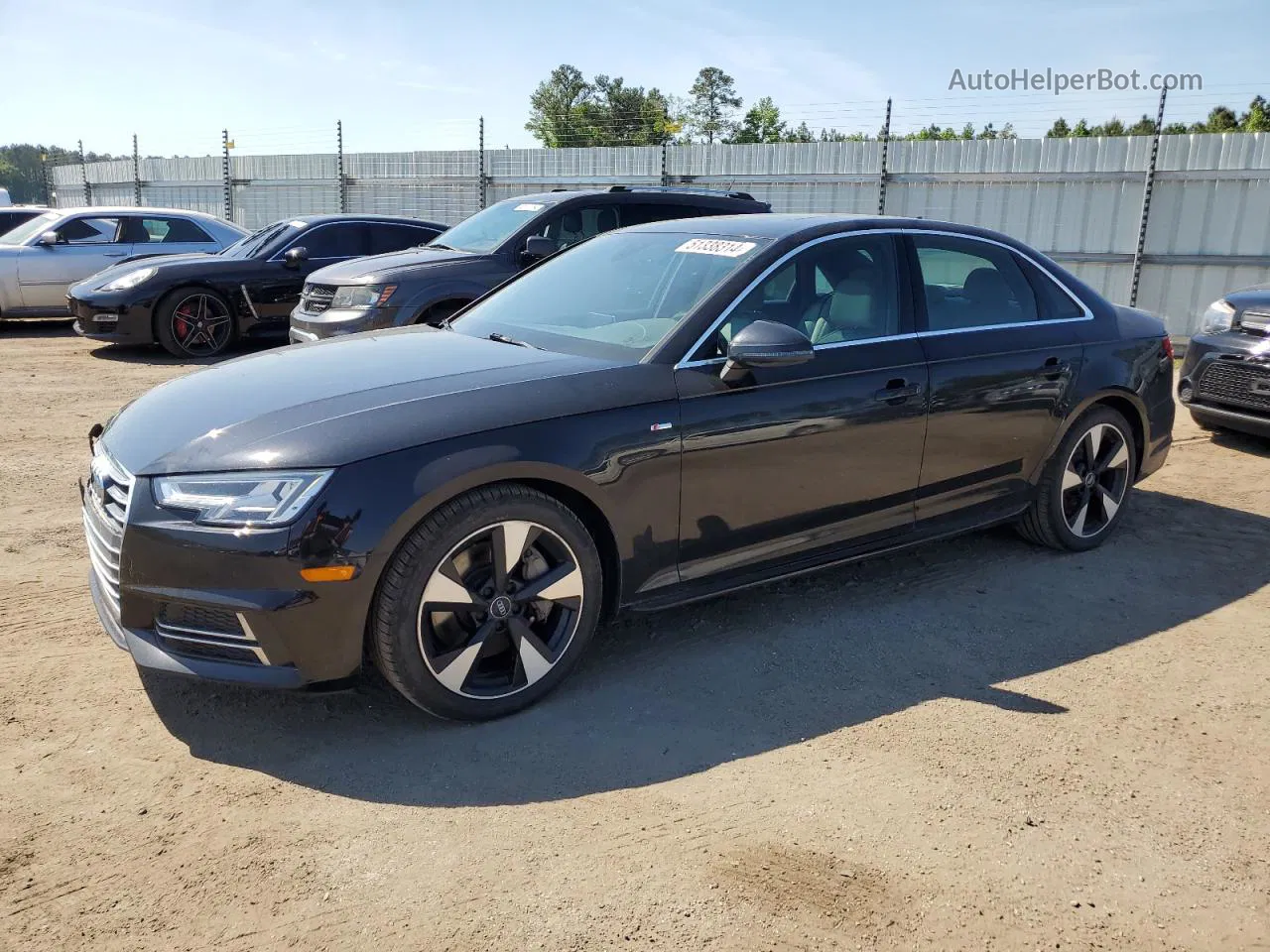 2017 Audi A4 Premium Plus Black vin: WAUENAF43HN041080