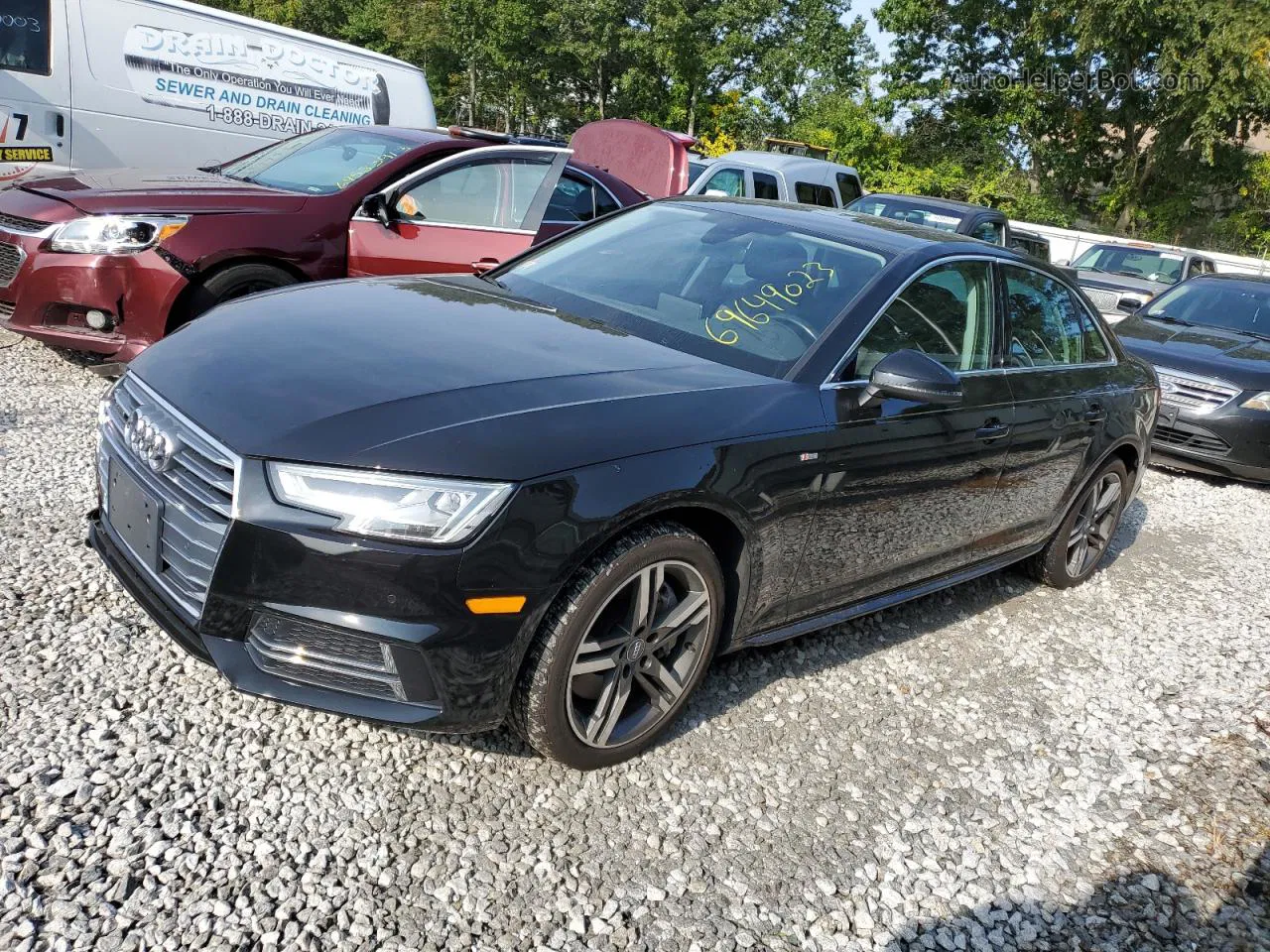 2017 Audi A4 Premium Plus Black vin: WAUENAF43HN048448