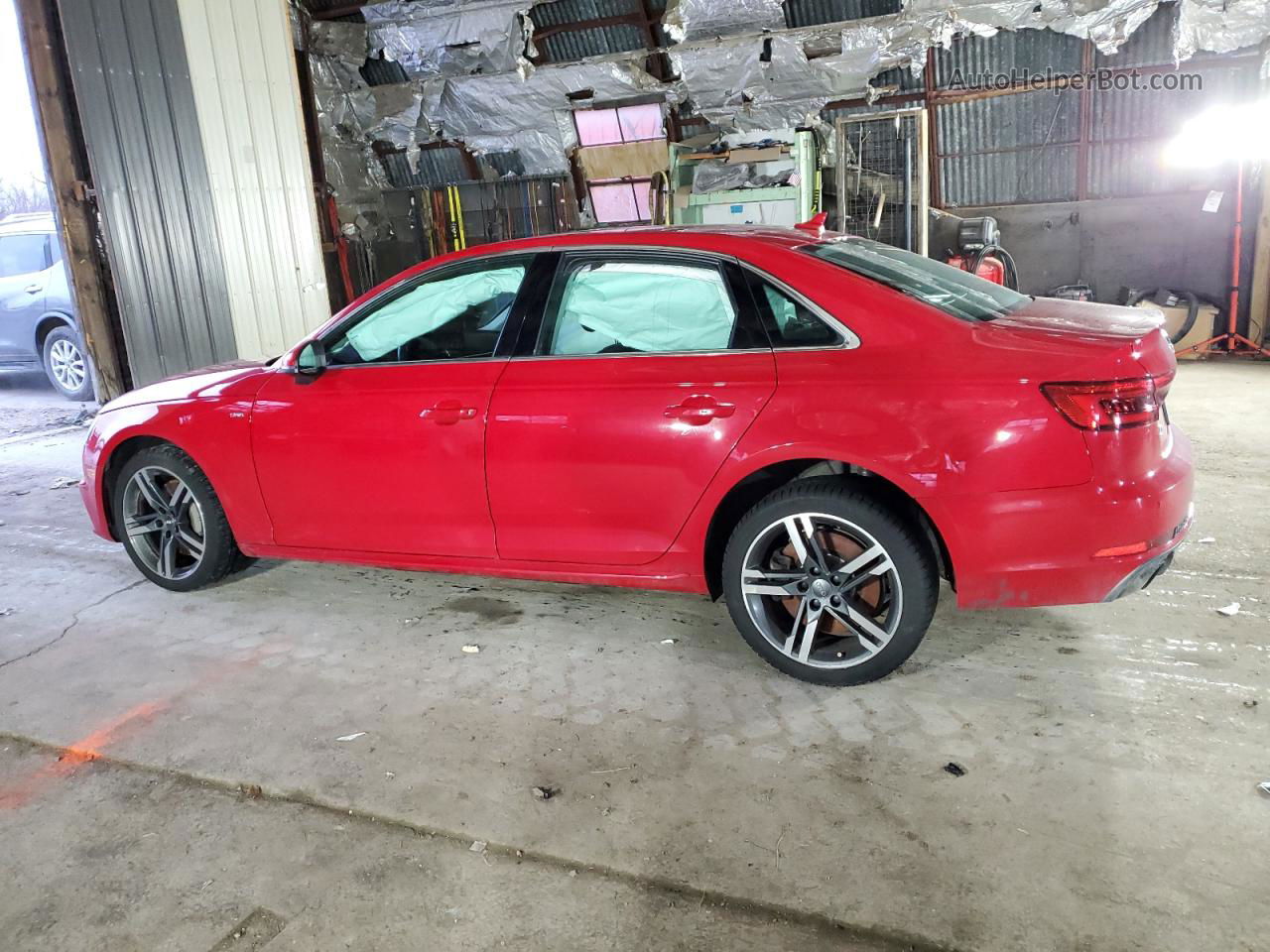 2017 Audi A4 Premium Plus Red vin: WAUENAF43HN066402