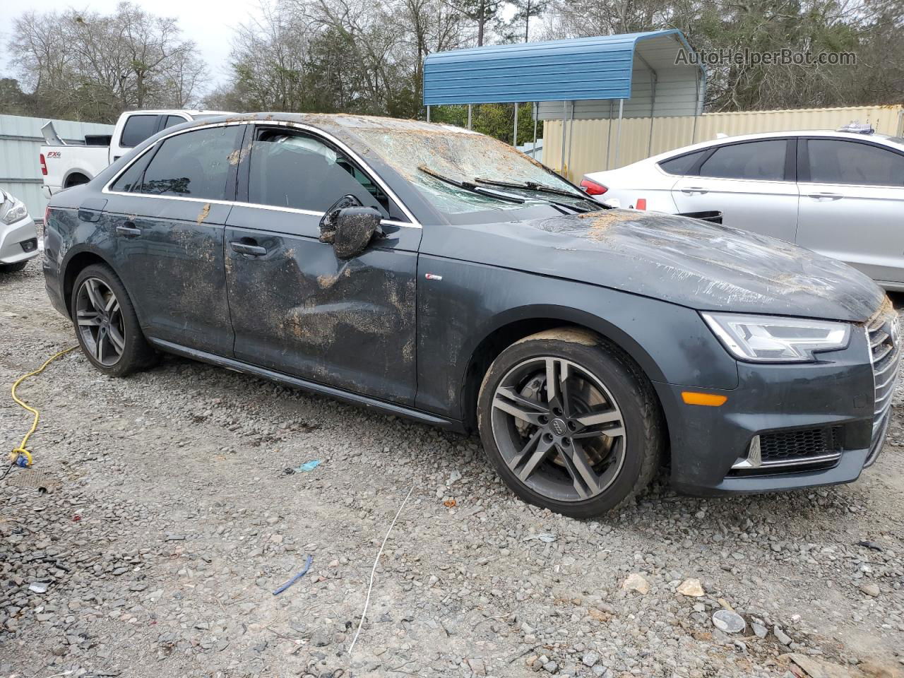 2018 Audi A4 Premium Plus Black vin: WAUENAF43JA005810