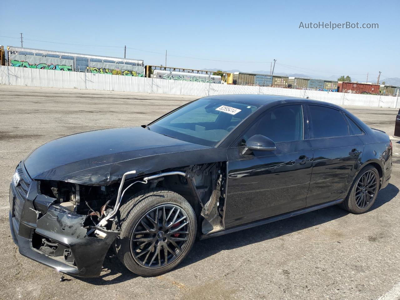 2018 Audi A4 Premium Plus Black vin: WAUENAF43JA054893