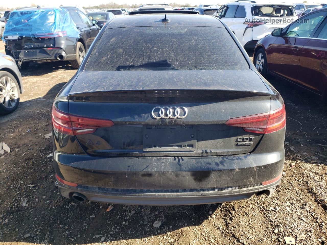 2018 Audi A4 Premium Plus Black vin: WAUENAF43JA055901