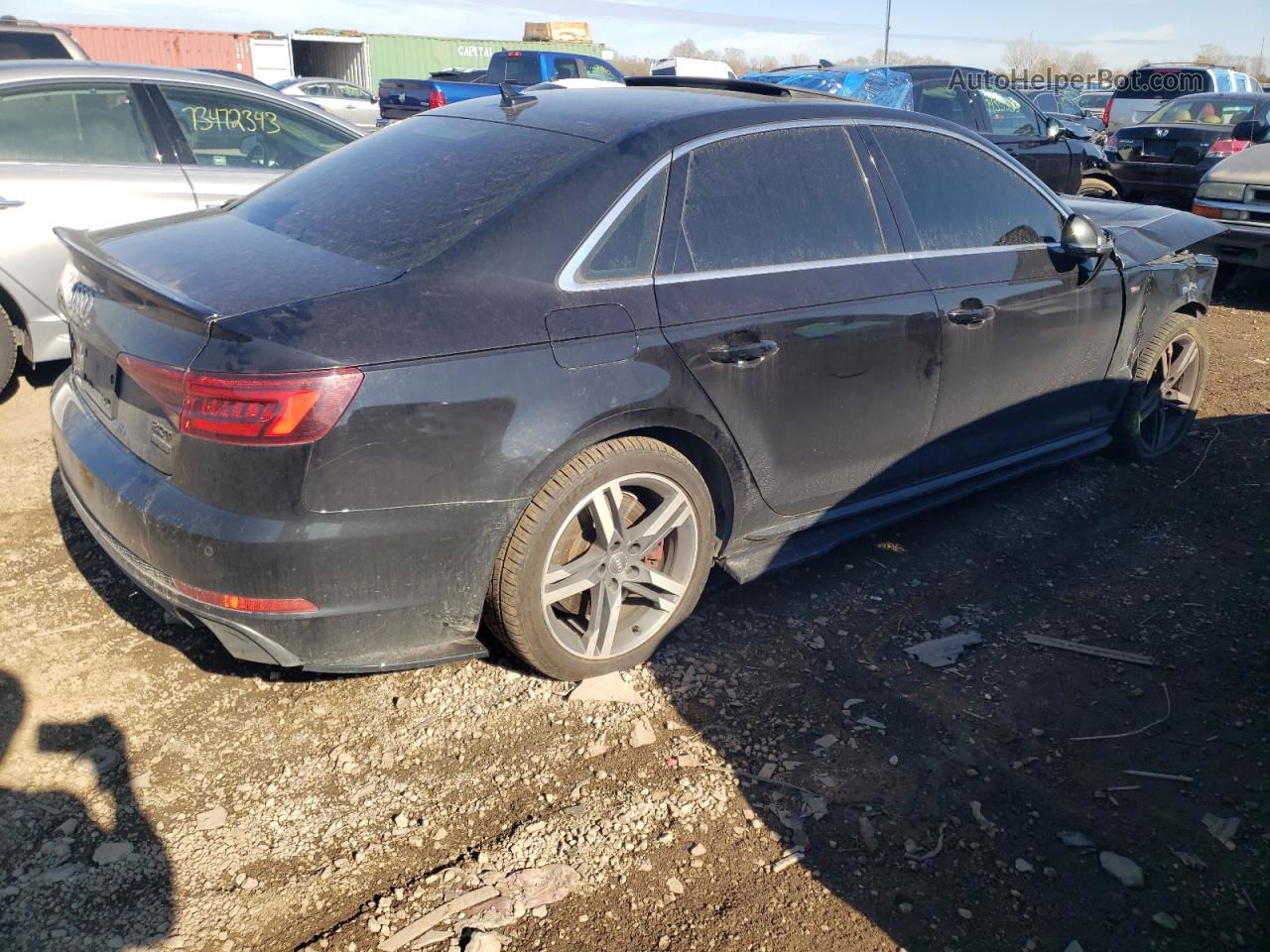 2018 Audi A4 Premium Plus Black vin: WAUENAF43JA055901