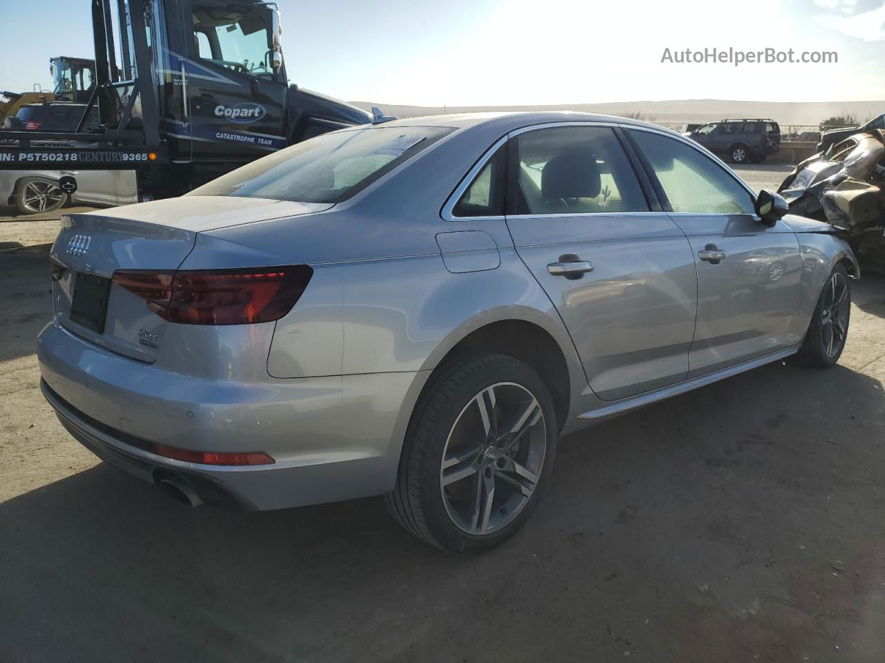 2018 Audi A4 Premium Plus Silver vin: WAUENAF43JA161460