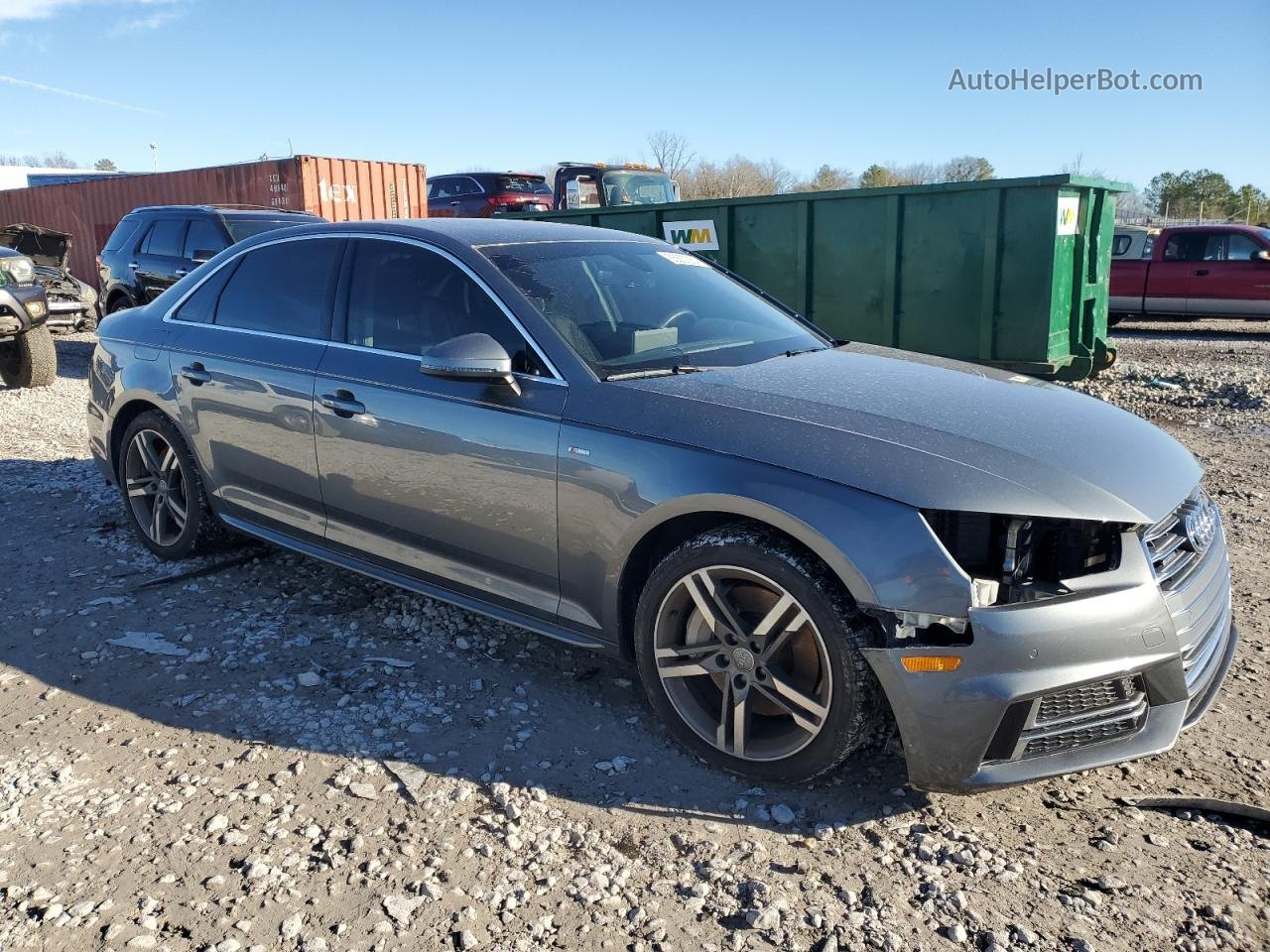 2018 Audi A4 Premium Plus Black vin: WAUENAF43JN017044