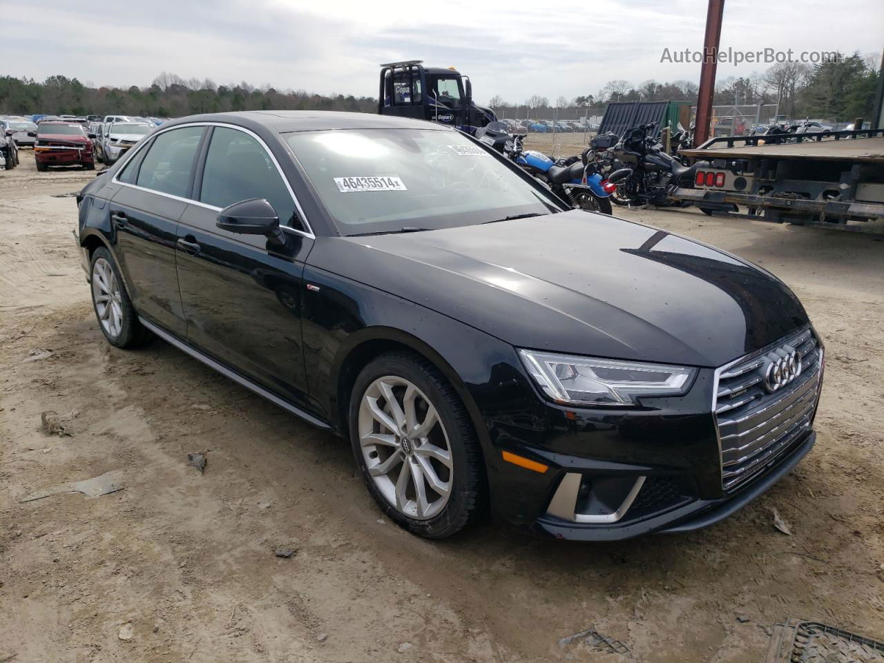 2019 Audi A4 Premium Plus Black vin: WAUENAF43KA044995