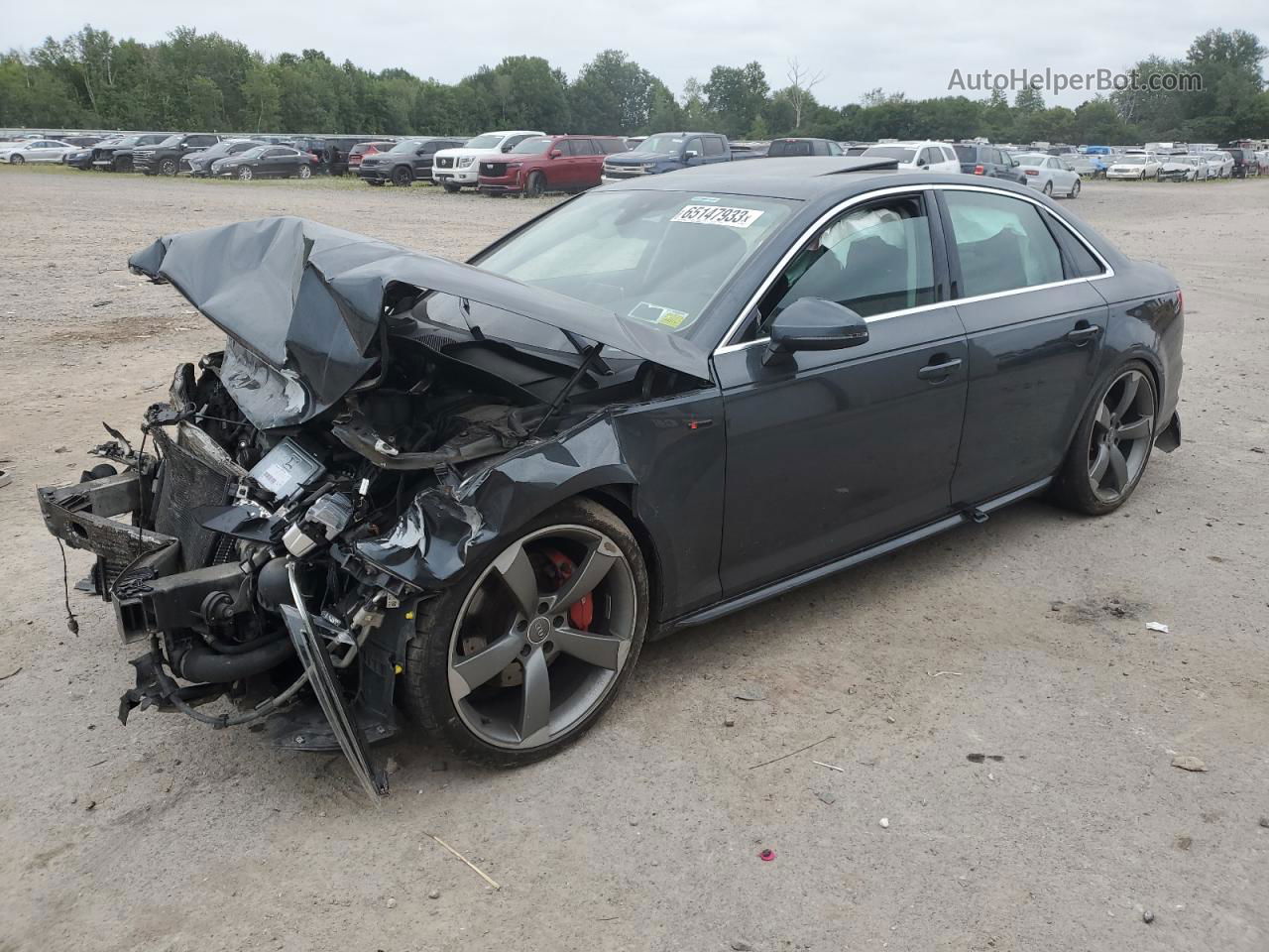 2017 Audi A4 Premium Plus Charcoal vin: WAUENAF44HN014261