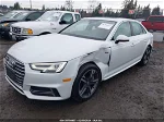 2017 Audi A4 2.0t Premium White vin: WAUENAF44HN014504