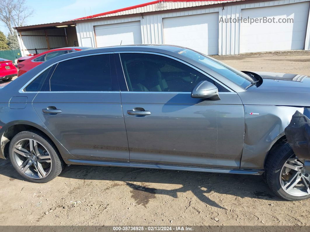 2017 Audi A4 2.0t Premium Gray vin: WAUENAF44HN017595