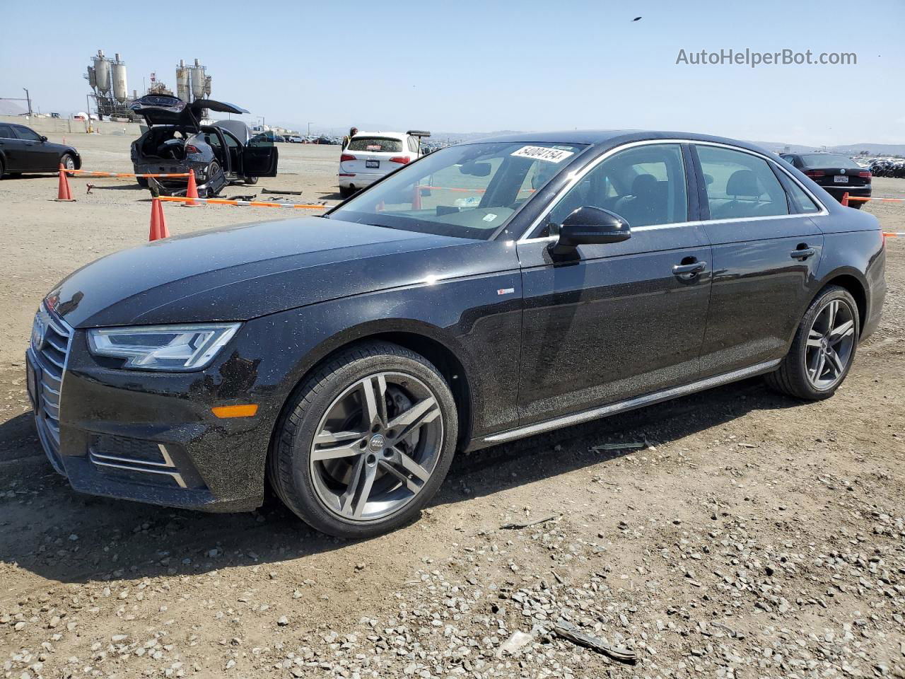 2017 Audi A4 Premium Plus Black vin: WAUENAF44HN030105