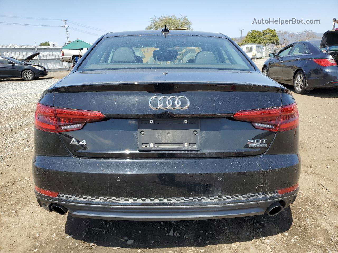 2017 Audi A4 Premium Plus Black vin: WAUENAF44HN030105