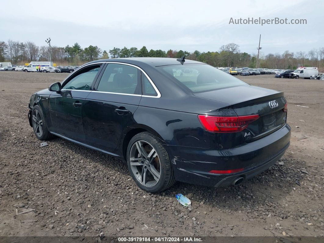 2017 Audi A4 2.0t Premium Черный vin: WAUENAF44HN032601