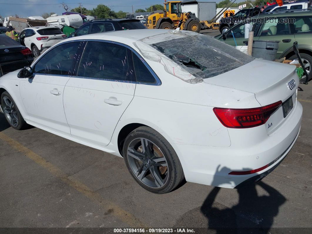 2017 Audi A4 2.0t Premium White vin: WAUENAF44HN036602