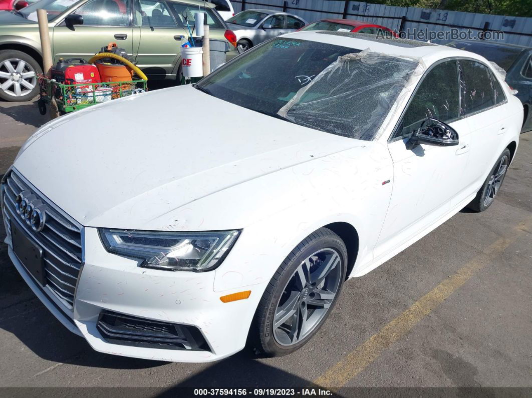 2017 Audi A4 2.0t Premium White vin: WAUENAF44HN036602