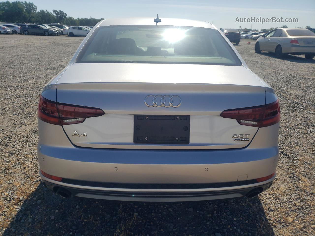 2018 Audi A4 Premium Plus Silver vin: WAUENAF44JA064929