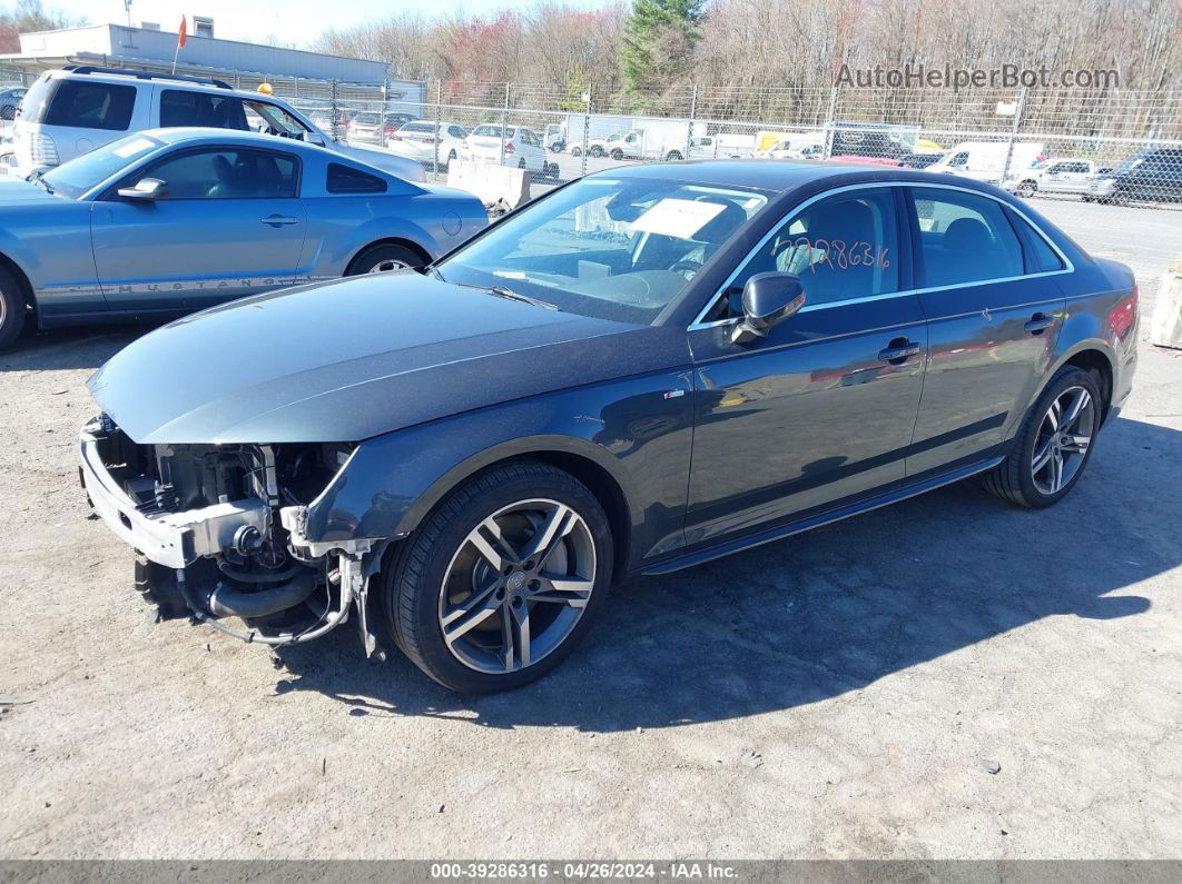 2018 Audi A4 2.0t Premium/2.0t Tech Premium Gray vin: WAUENAF44JA071458