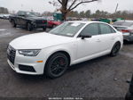 2018 Audi A4 2.0t Premium/2.0t Tech Premium White vin: WAUENAF44JA084341