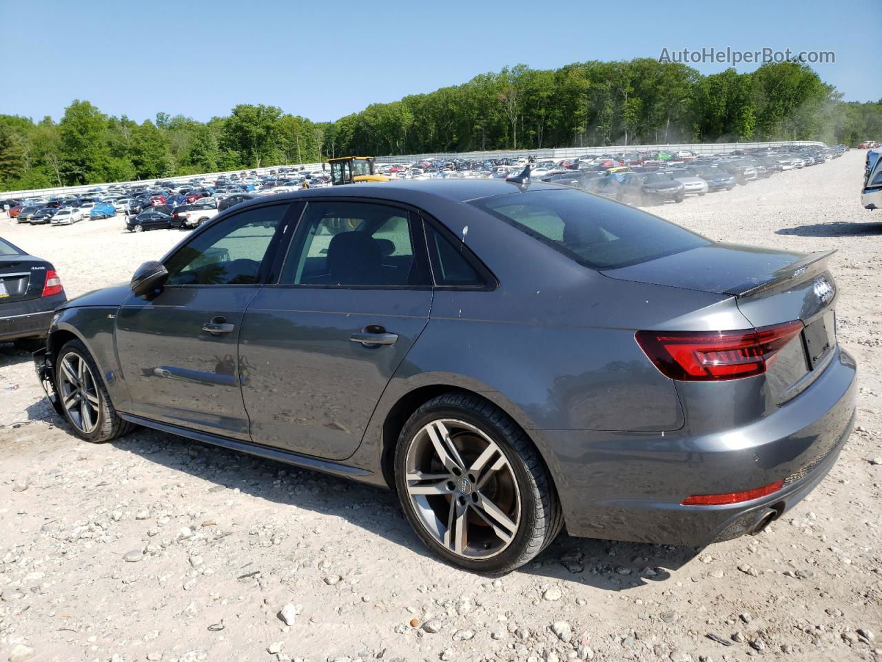 2018 Audi A4 Premium Plus Gray vin: WAUENAF44JA141508