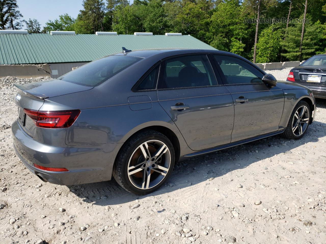 2018 Audi A4 Premium Plus Gray vin: WAUENAF44JA141508