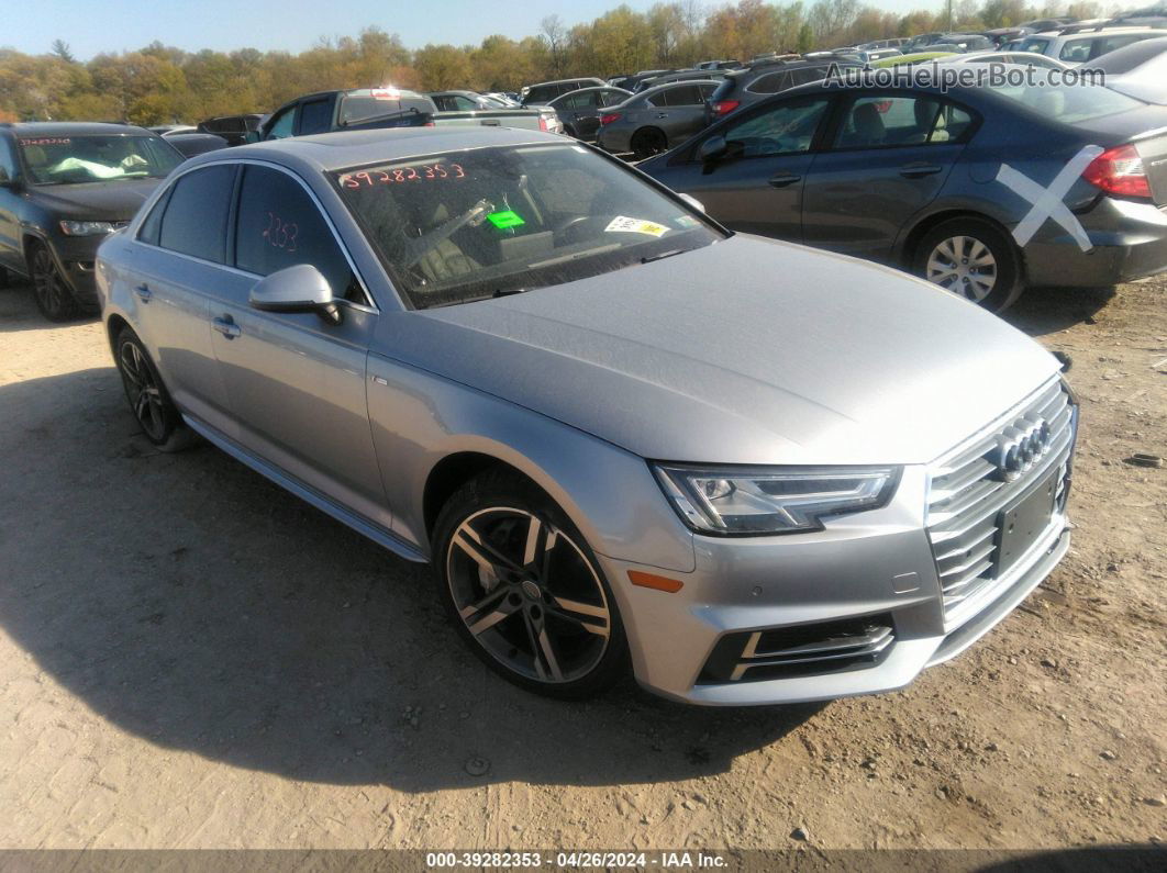 2018 Audi A4 2.0t Premium/2.0t Tech Premium Silver vin: WAUENAF44JA196671