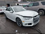 2018 Audi A4 2.0t Premium/2.0t Tech Premium White vin: WAUENAF44JN019949