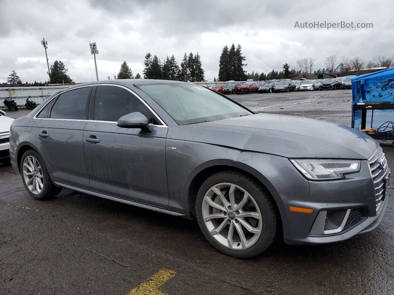 2019 Audi A4 Premium Plus Silver vin: WAUENAF44KA038977