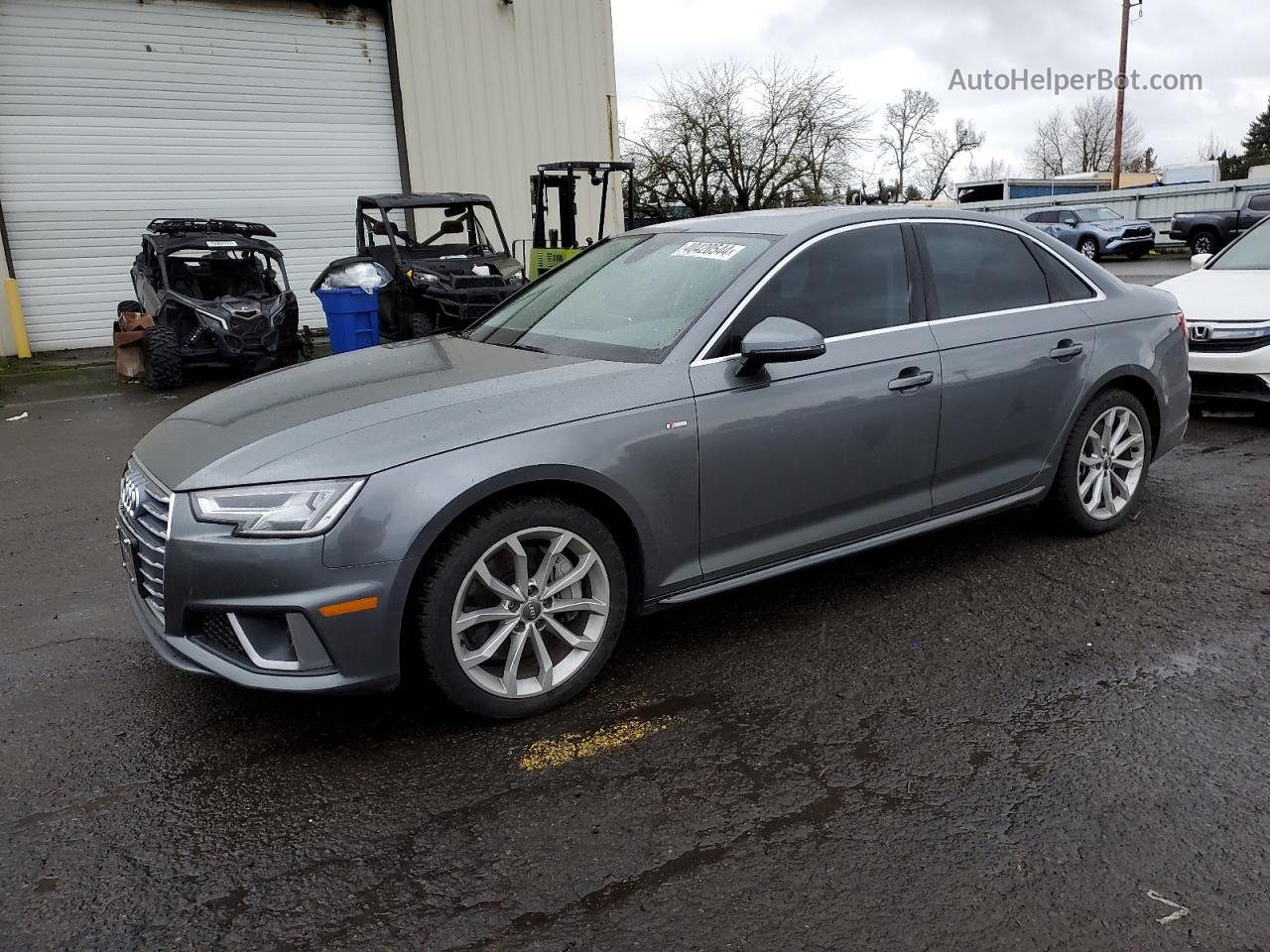 2019 Audi A4 Premium Plus Silver vin: WAUENAF44KA038977