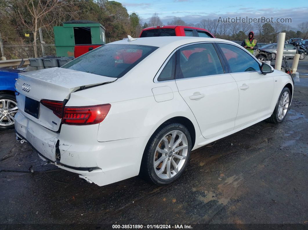 2019 Audi A4 45 Premium Белый vin: WAUENAF44KA068478