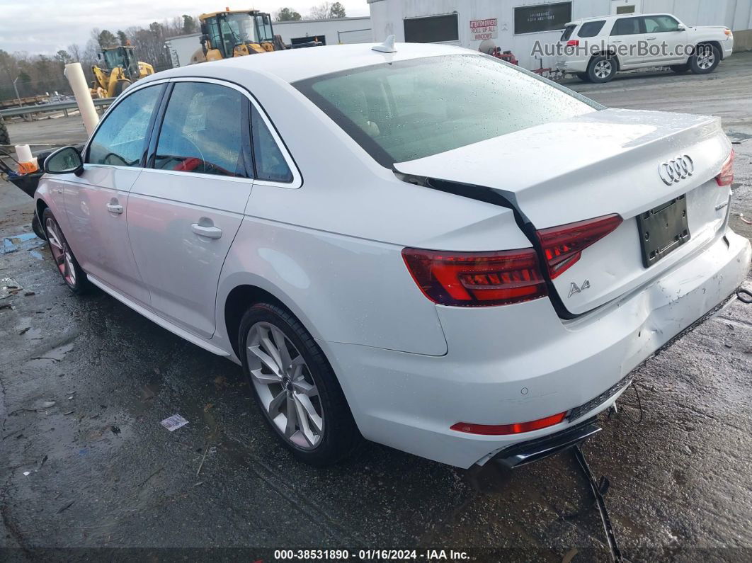 2019 Audi A4 45 Premium Белый vin: WAUENAF44KA068478