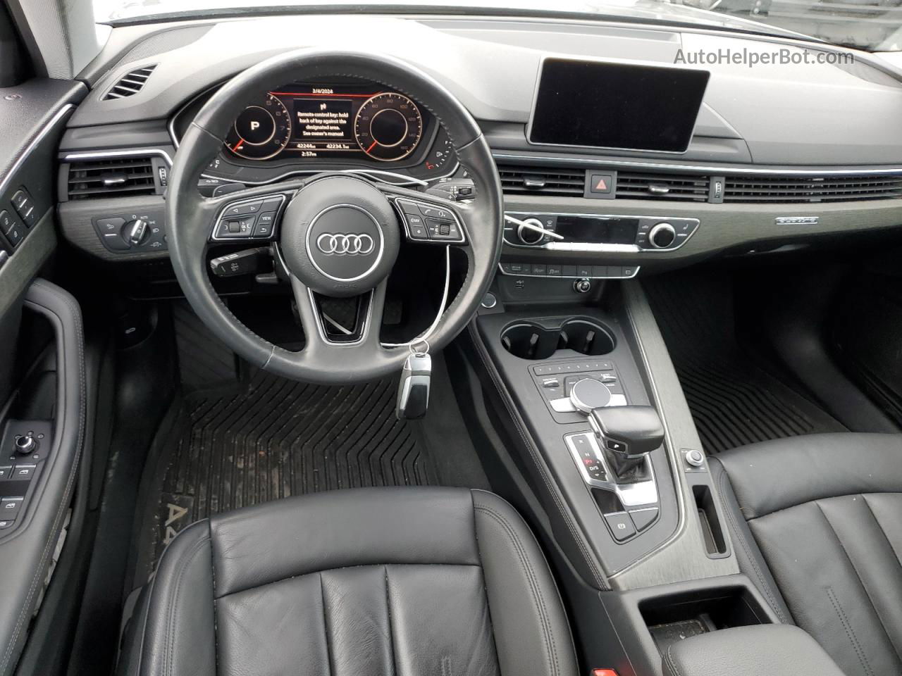 2019 Audi A4 Premium Plus Gray vin: WAUENAF44KA079853