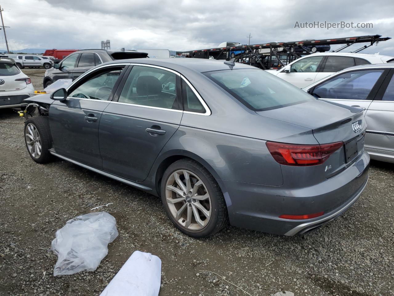 2019 Audi A4 Premium Plus Gray vin: WAUENAF44KA079853