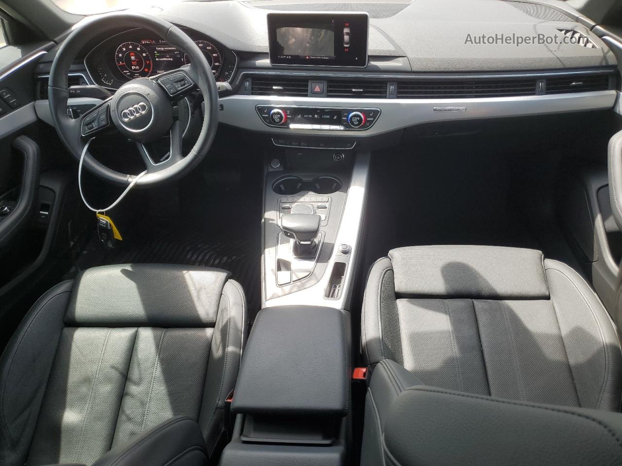 2019 Audi A4 Premium Plus White vin: WAUENAF44KA108140