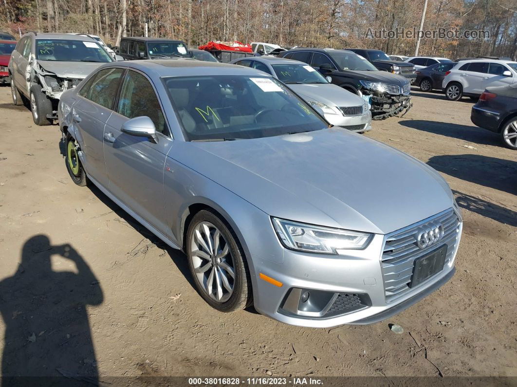 2019 Audi A4 45 Premium Silver vin: WAUENAF44KN005468