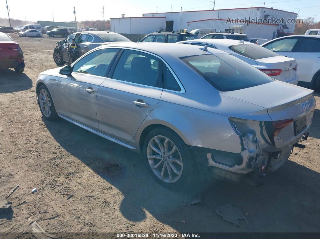 2019 Audi A4 45 Premium Silver vin: WAUENAF44KN005468