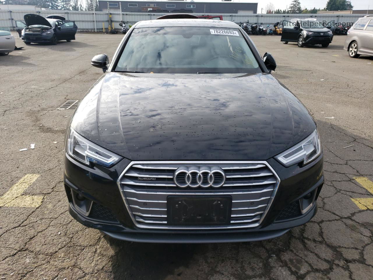 2019 Audi A4 Premium Plus Black vin: WAUENAF44KN008077