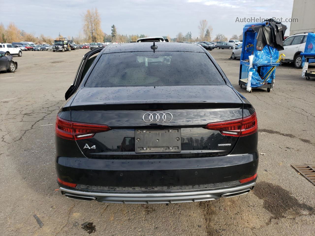 2019 Audi A4 Premium Plus Black vin: WAUENAF44KN008077