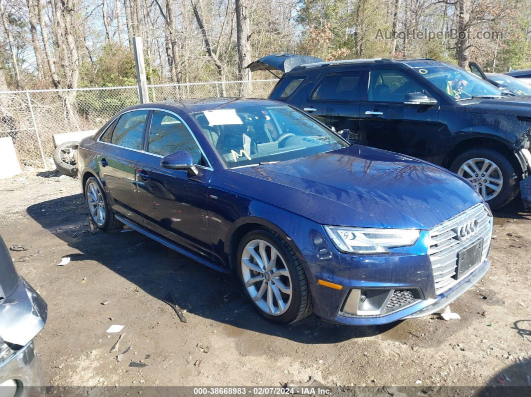 2019 Audi A4 45 Premium Blue vin: WAUENAF44KN011433